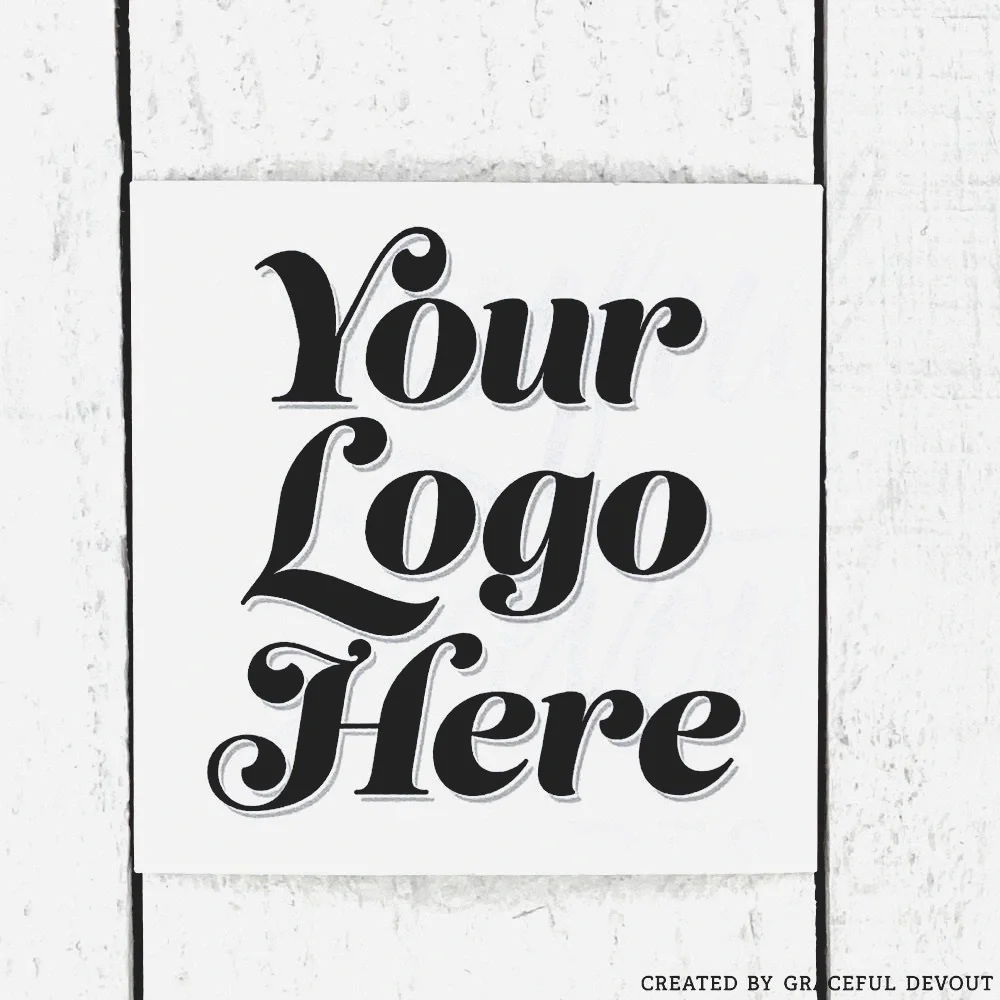 Your Logo Here - Custom  - 2" (inches) Square, (96ct.) Stickers - Picture 3 of 4